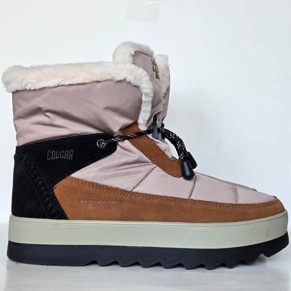 Cougar Shoes - Cougar Women Vibe Suede Fabric Waterproof Fleece lined Winter Boots sz 10